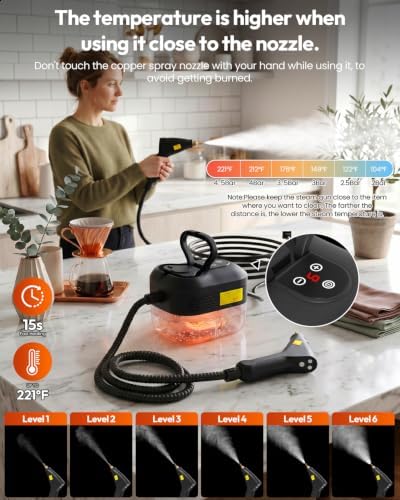 Handheld Steam Cleaner, 2500W High Pressure Steamer For Cleaning For Home - Image 4