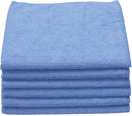 Unger 16” x 16” Microfiber Ultra-Absorbent Cloths, 6 Pack, Trap and Hold Dust and Dirt, All-Purpose Scrubbing Cloths, Household Cleaning Tools, Dusting Supplies by Unger