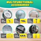 Multi-Surface Handheld Pressurized Steam Cleaner with 13 PCS Accessory ，Portable Steamer for Cleaning, Multipurpose Steam Cleaner for Home/Car/Bathroom/Grease/Upholstery/Floor/Grout and More (Green) - Image 7