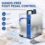 Professional Jewelry Steam Cleaner Machine, High Pressure Stainless Steel Washer For Gold, Silver & Diamonds, Commercial Electric Cleaning Equipment(2L) - Image 5