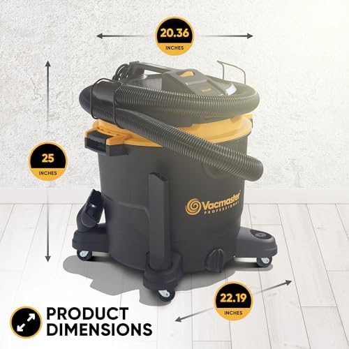 Vacmaster Professional - Wet/Dry Vac, 16 Gallon, Beast Series, 6.5 HP 2-1/2" Hose (VJH1612PF0201), Black - Image 3