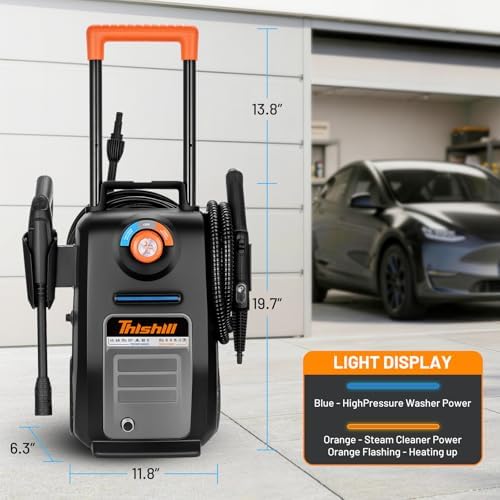 This Hill 2-in-1 Pressure Washer and Steam Cleaner, 3000 PSI 2 GPM - Image 5