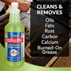 4-Pack Flat Top Griddle Cleaning Kit, 128oz Liquid, Grill Scraper, Scrubber - Image 2