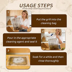 2026 Oven Rack Cleaning Bags, No Scrub Oven Rack Cleaner Bags, Reusable And Leak-Proof, Environmental Friendly, Suitable For Cleaning Of Various Sizes (4PC 15.7 * 23.7IN+19.6 * 27.5IN) - Image 4