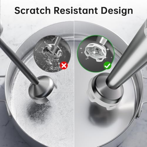 Turelar Immersion Blender Handheld Corded, 1100W 5 in 1 Hand Blender Set - Image 6