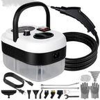 Steam Cleaner Handheld High Pressure, Portable High Power Steam Cleaner, Handheld Steam Cleaner Cleaning Grout With Large Water Tank & 18 Accessories For Car Floor Black by Unknown
