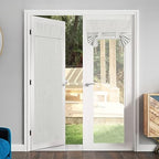 NICETOWN French Door Thermal Insulated Curtains for Window, Ivory White by NICETOWN