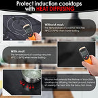 KitchenRaku Translucent Induction Cooktop Protector Mat, 21.2 x 35.4 in - Image 6