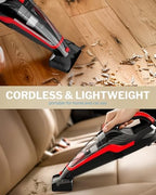 Powools Handheld Vacuum Cordless, Pet Hair, 17 x 4.6 x 6.6 in - Image 5