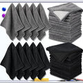 Tudomro 30 Pcs Magnetic Microfiber Cleaning Cloth, Black, Gray by Tudomro