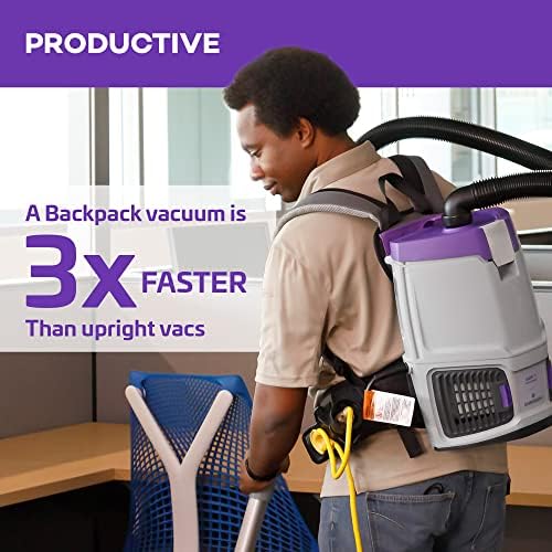 ProTeam GoFit 3 Commercial Backpack Vacuum with Restaurant Tool Kit, 3 qt, Corded - Image 3
