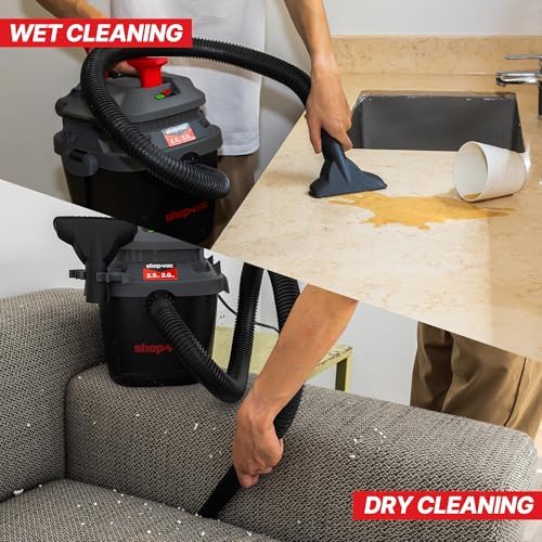 Shop-Vac 5430095 2.5 Gallon 2.0 Peak HP Wet/Dry Vac with Blower - Image 4