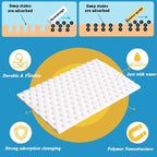 Magic Sponge Eraser Sheets, 96Pcs All-Purpose White Melamine Sponge Cleaner Convex Point Sheet, Thin Disposable Magic Cleaning Pads Wipes for Furniture Kitchenware, Hard-to-Reach Places, Shoe - Image 5