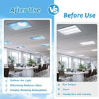 Wiooffen 6 Pcs Fluorescent Light Covers with 60 Magnets Decorative for Classroom Ceiling Light 4 x 2 Feet Magnetic Light Covers Filter Easy Install for Office Hospitals & Home (Love) - Image 5