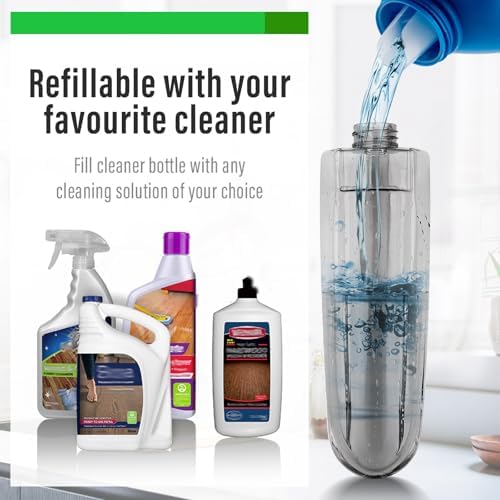 Wet Spray Mop for Floor Cleaning with 14 oz Bottle & 3 Microfiber Pads - Image 4