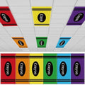 6Pcs Classroom Fluorescent Magnetic Light Covers,2x4 FT Colorful Crayon by Hallswl