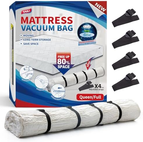 TAILI Mattress Vacuum Bag,Full/Queen Mattress Storage Bag for Memory Foam by TAILI