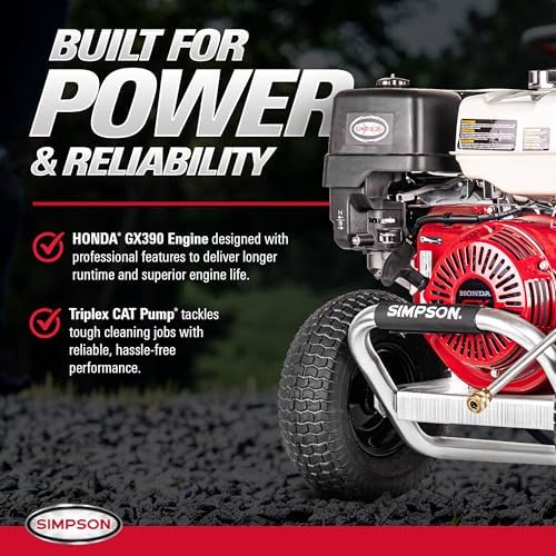 Simpson Aluminum Series 4200 PSI Gas Pressure Washer, 4.0 GPM, Honda GX390 - Image 3