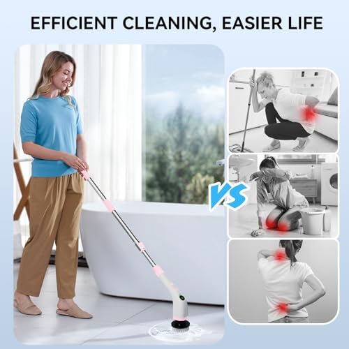 Electric Bathroom Cleaning Brush Cordless Shower Scrubber SD-CTB01 - Image 3