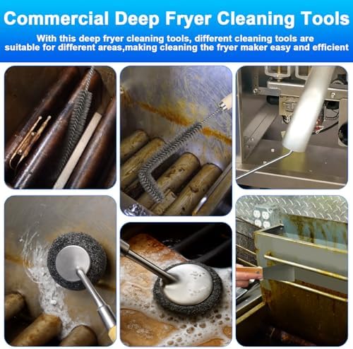 XANGNIER Large Commercial Fryer Cleaning Tools,6 Pcs - Image 5