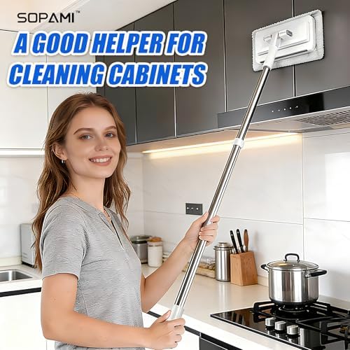 SOPAMI Disposable Snap Grip MiniMop Sweep for Wall Cleaner Pet Hair Removal - Image 3