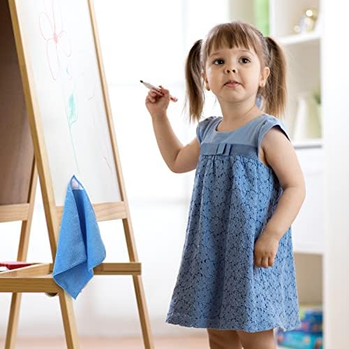 Magnetic Microfiber Cleaning Cloth, Black, Blue, 10 x 10 Inch, 8 Pcs - Image 4