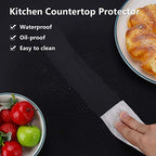 Gartful Extra Large Silicone Mats for Countertop, 28" by 20" Multipurpose Mat, Counter Table Protector, Desk Saver Pad, Placemat Nonstick Nonskid Heat-Resistant Pad, Black - Image 4