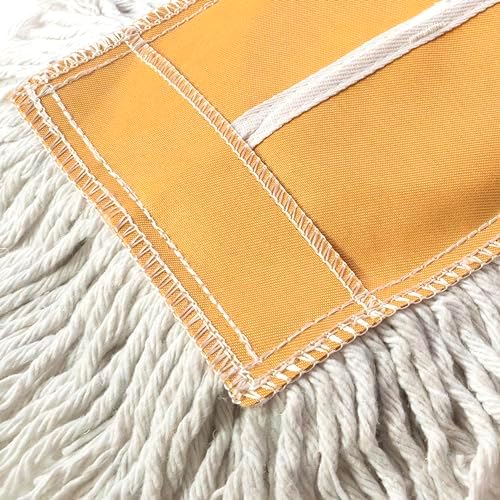 Commercial Dust Mop 48 Inch - Industrial Floor Dust Mop with Aluminum Handle - Reusable Washable Cotton Mop Head for Hardwood Tile Laminate Vinyl Floors - Dry Mop for Janitorial Cleaning - Image 5