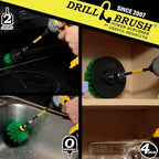 Drill Brush Household Cleaners - Oven Scrub Brush - Stove Top Cleaner Kit - Image 2