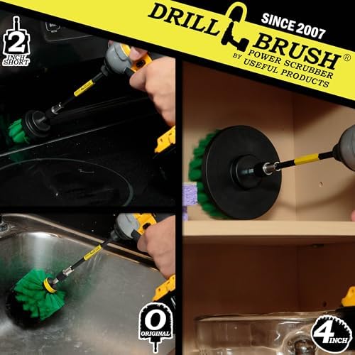Drill Brush Household Cleaners - Oven Scrub Brush - Stove Top Cleaner Kit - Image 2