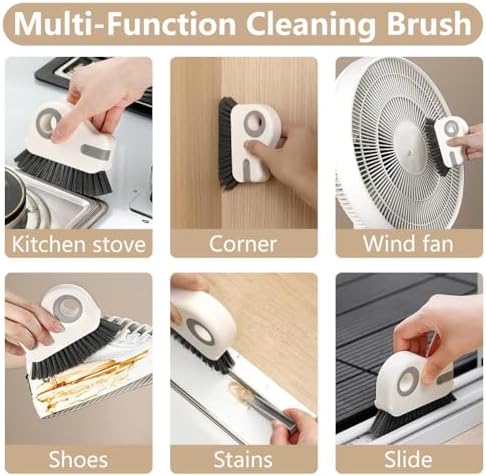 2 in 1 Groove Cleaning Brush, Window Track Cleaning Tools (Orange) - Image 6