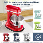 Mixer Sliding Tray for KitchenAid 5-8 Qt Bowl-lift Stand Mixer - Metal Rolling Tray Kitchen Countertop Appliance Slider Storage Moving Caddy with Wheel for Kitchen Aid 5-8 Qt Mixer - Image 4