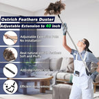 Soarer Extendable Ostrich Feather Duster,40inch,Handle Duster for Cleaning - Image 2