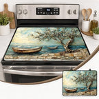 Stove Top Cover,28.5"L x 20.9"W,Heat Resistant Cooktop Protector Mat by seewan