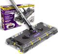Swivel Sweeper Max - Cordless Electric Floor and Carpet Sweeper with Rotating Brush for Efficient Cleaning, Quad Brush Technology- Purple by Ontel