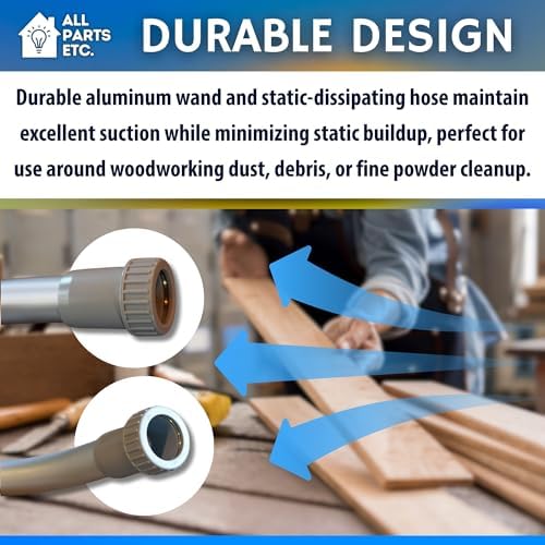 1.5” Backpack Vacuum Accessory Kit Includes Hose, 2-Piece Aluminum S-Wand, 14” Floor & Scallop Brushes, Dust & Upholstery Tools, 15” Crevice Tool, 10-Pack 100331 Vacuum Bags–10 Qt Size - Image 7