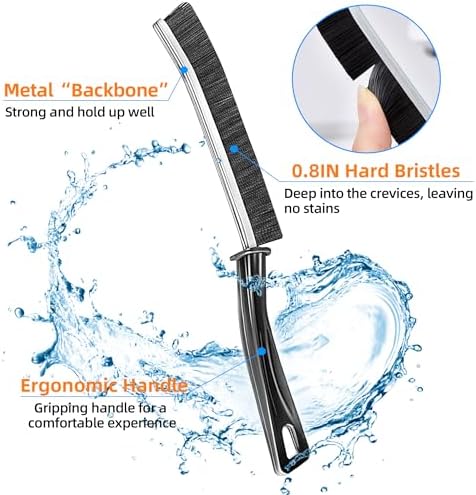 10Pcs Hard-bristled Crevice Cleaning Brush, Multifunctional Thin Gap Scrub Brush, Bathroom Cleaner Tools for Household Use, Kitchen, Window, Toilet, Grout, Faucets, Car - Image 3