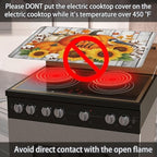 Fall Stove Top Cover for Electric Stove 28" x 20" Autumn Sunflowers Pumpkin Glass Flat Heat-Resistant Top Stove Mat for Kitchen Ceramic Countertop Oven Induction Cooktop - Image 5