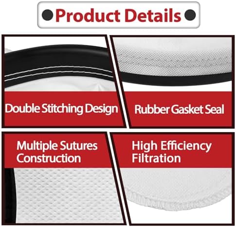 4 Pcs 2KE2105000 Cloth Bag Liner Compatible with Hoover C2401 C2401010 - Image 6