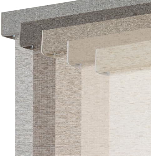 Persilux Light Filtering Roller Shades for Window Blinds,Cordless,Linen Fabric,Thermal Insulated Fabric UV Protection Shades for Home,Office,Bedroom,Door,Light Filtering-Cream,71" W X 72" H by PersiluxHome