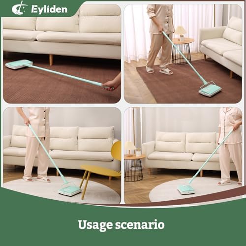 Eyliden X-Large Carpet Sweeper - Quiet Manual Sweeper for Carpets & Rugs - Image 6