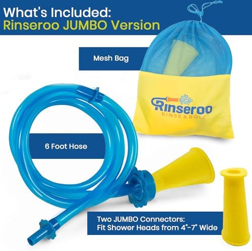 Rinseroo JUMBO Shower Cleaning Thing Slip-On Handheld Hose Attachment - Image 2