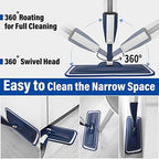 Wet Spray Mop for Floor Cleaning with 14 oz Bottle & 3 Microfiber Pads - Image 4