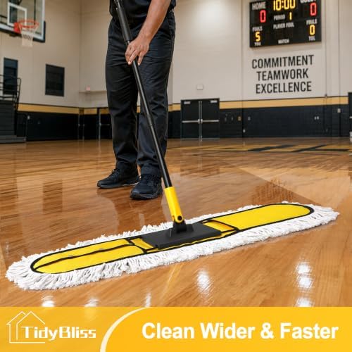 TidyBliss 36” Commercial Dust Mop for Cleaning Hardwood Floor, Laminate - Image 2