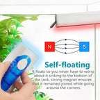 Magnetic Aquarium Fish Tank Glass Algae Scrapers Glass Cleaner Scrubber Clean [Blades Attachment, Floating, Scratch-Free, Non-Slip, Magnetizing] S - Image 5