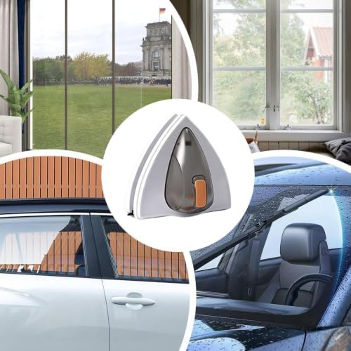 Double Sided Magnetic Window Cleaner - Triangular Windshield Squeegee - Image 5
