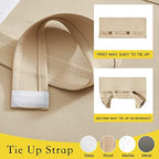 NICETOWN Biscotti Beige Front Door Curtains Thermal Insulated Window Curtain - Image 2