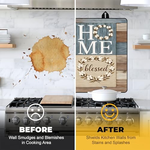NYZE Stove Top Cover for Electric/Glass Stove, Flat Top Cooktop Protector, Electric Cooktop Cover, Extra Counter Space for Kitchen (HOME LOVE) - Image 6