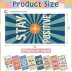 8Pcs Classroom Inspirational Fluorescent Light Cover,2x4 FT Modern Graphic - Image 2