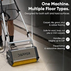 14" Counter-Rotating Brush (CRB) Carpet & Hard Floor Cleaning Machine – 450 RPM, Quiet 53 dBA, Compact 41 lb Commercial Scrubber – Ideal for Offices, Hotels & Small Spaces - Image 5